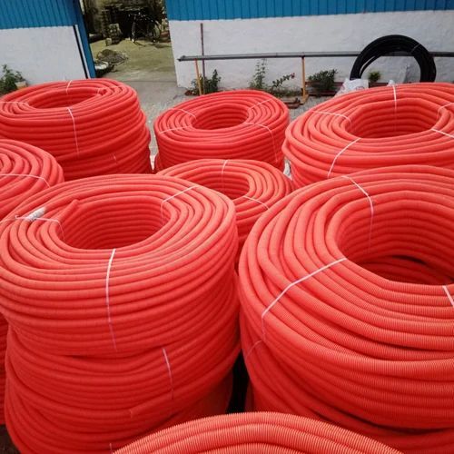 6 M HDPE Double Wall Electrical Corrugated Pipe