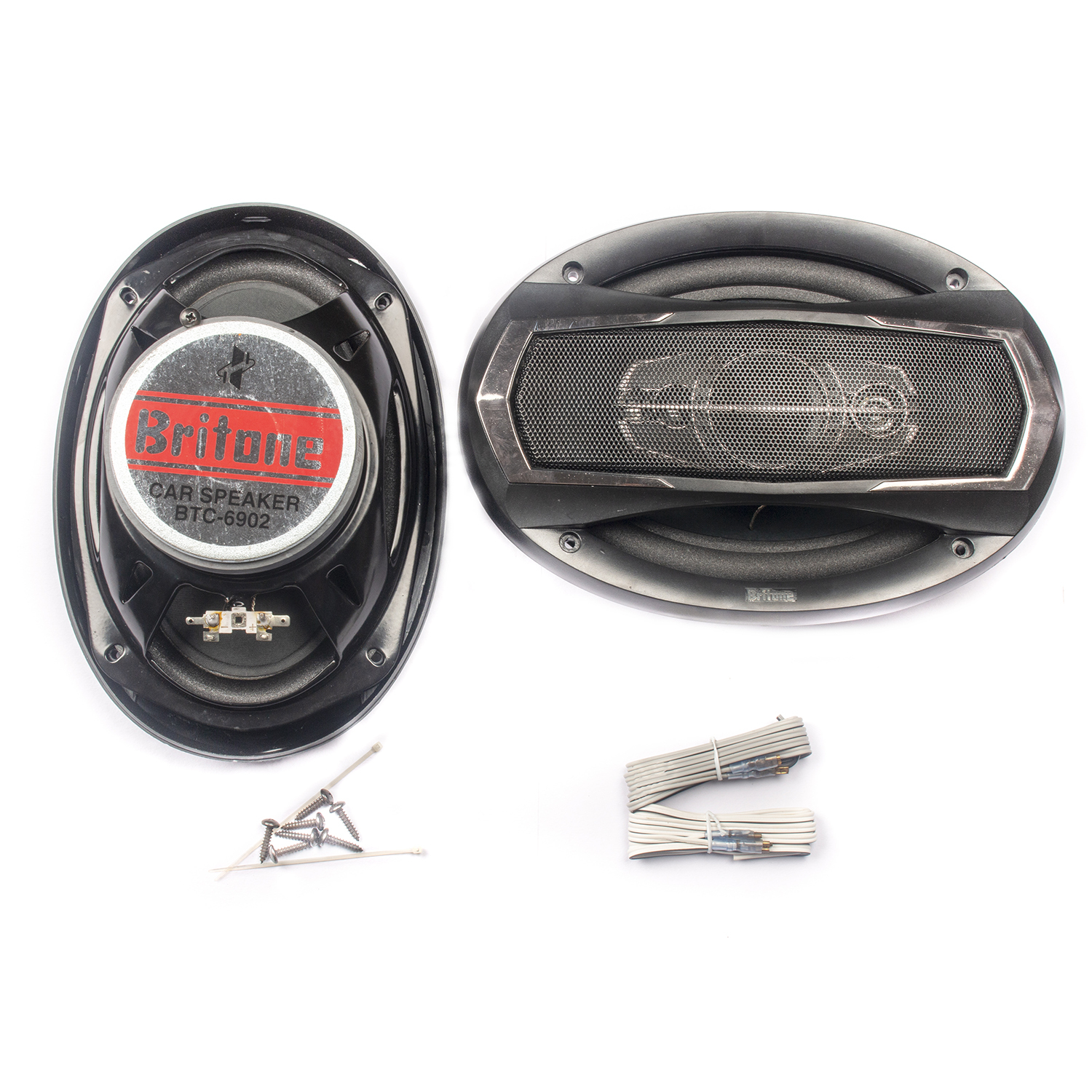 6x9 Inch Car Speaker 4 Ohms 100 Watts Rms Power 600 Watts Peak Power Cabinet Material: Iron Chassis