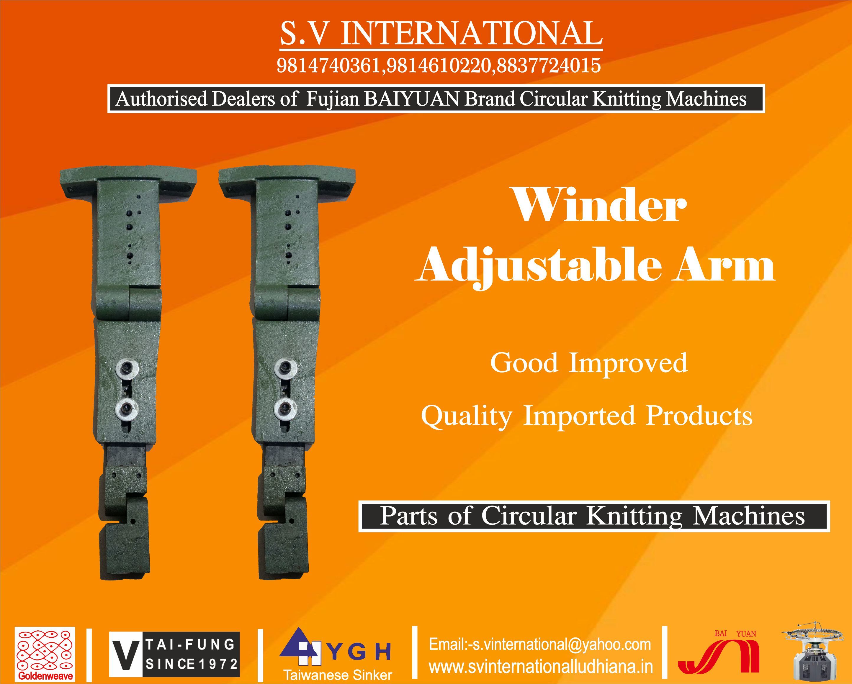 Winder Adjustable Arm - Metal, Length 150-200mm, Adjustability 50mm | Durable, Reliable, Efficient, Powder Coated Finish, Iso 9001 Compliant