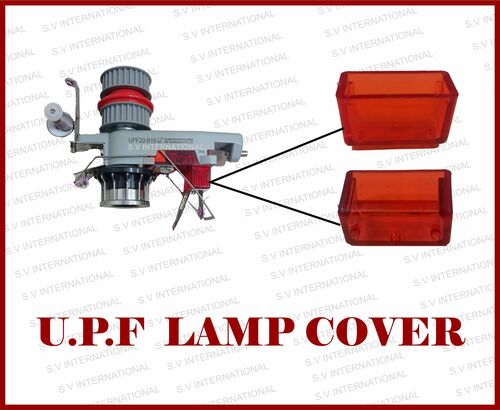 U.P.F Lamp Cover - Plastic, 10X5X3 Cm, Orange | Durable, Easy Installation, Heat Resistant to 100°C, UV Protection, Compatibility with Circular Knitting Machines