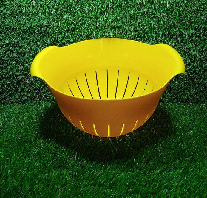 Plastic Fruits Vegetable Noodles Pasta Washing Bowl - Bpa-free Plastic, 27x23x15 Cm, Mix Color | Fine Drainage Design, Easy To Clean, Dishwasher Safe