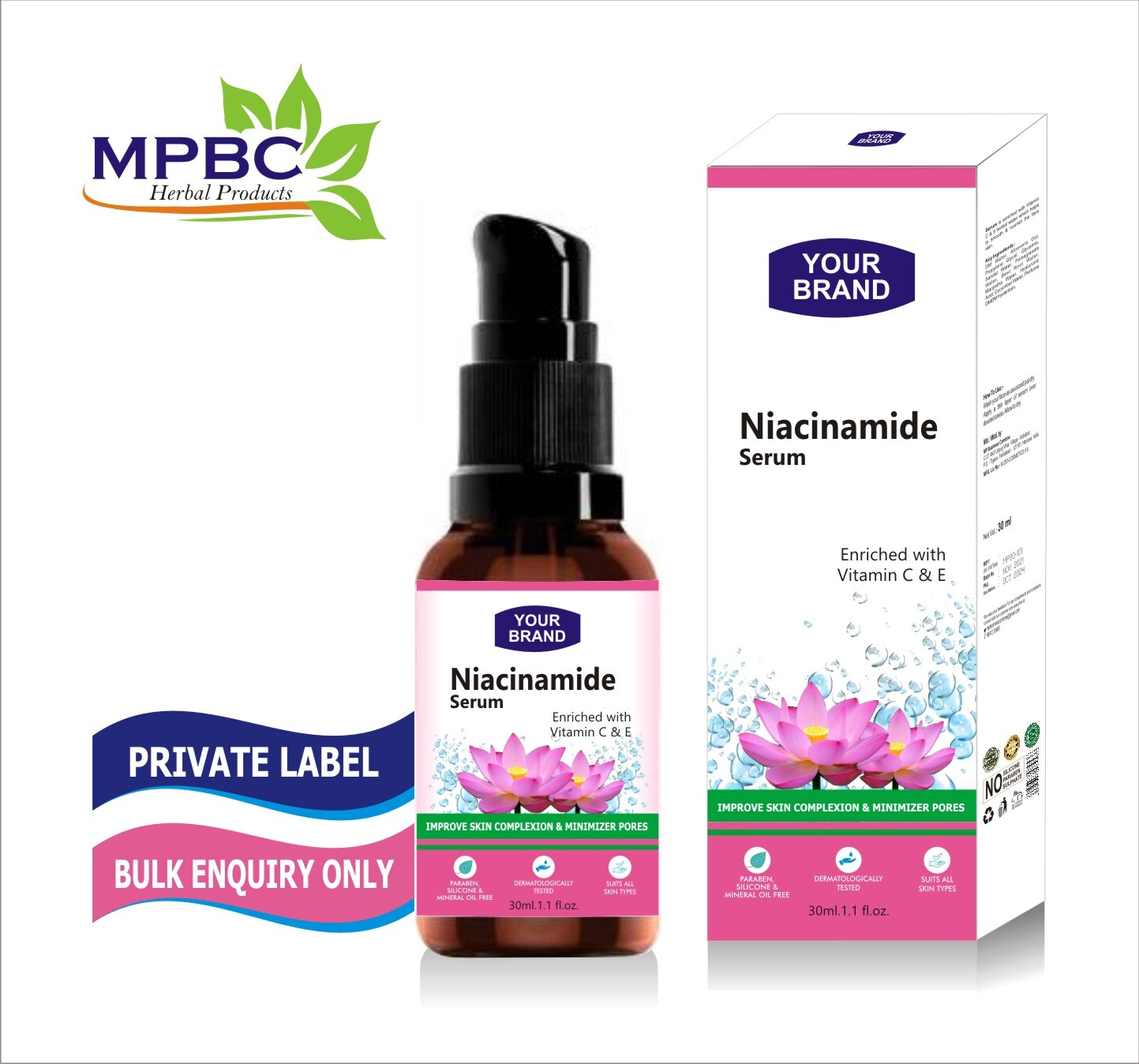 Face Care Oil - Niacinamide 10% Face Serum With Alkaline Water, Daily Use For Skin Brightening, Nourishing, Anti-wrinkles, Tan Removing, 30ml