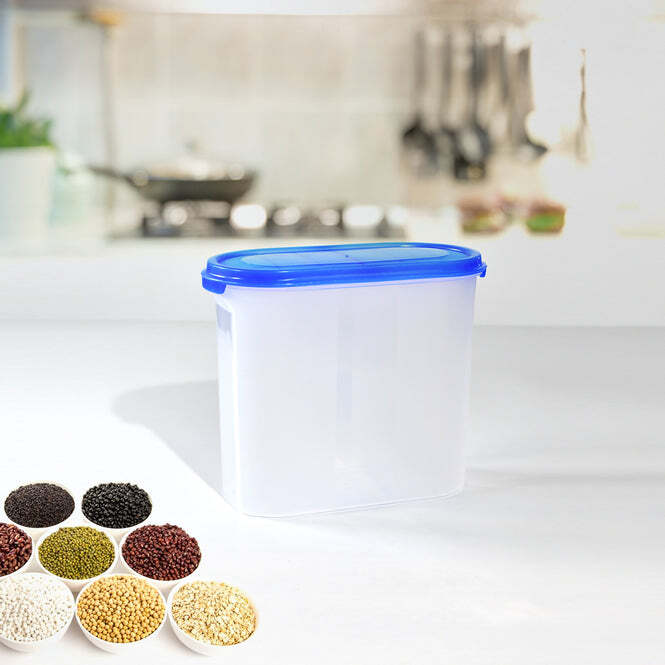 Plastic Storage Containers - Bpa-free Virgin Plastic, 19x9x16 Cm, White | Modular Design, Spill-proof Lids, Stackable, Microwave & Freezer Safe
