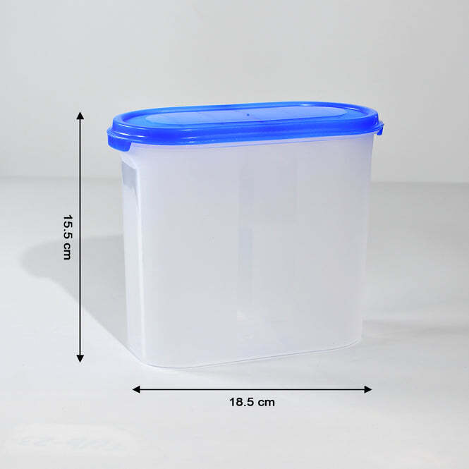 Plastic Storage Containers - Bpa-free Virgin Plastic, 19x9x16 Cm, White | Modular Design, Spill-proof Lids, Stackable, Microwave & Freezer Safe
