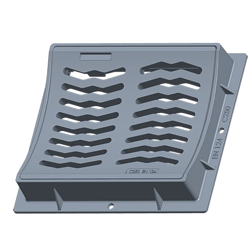 Cast Iron Grate - Color: Grey