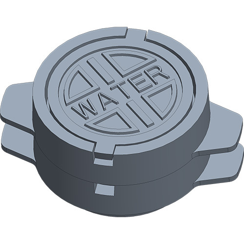 ग्रे रेन राउंड वाल्व बॉक्स