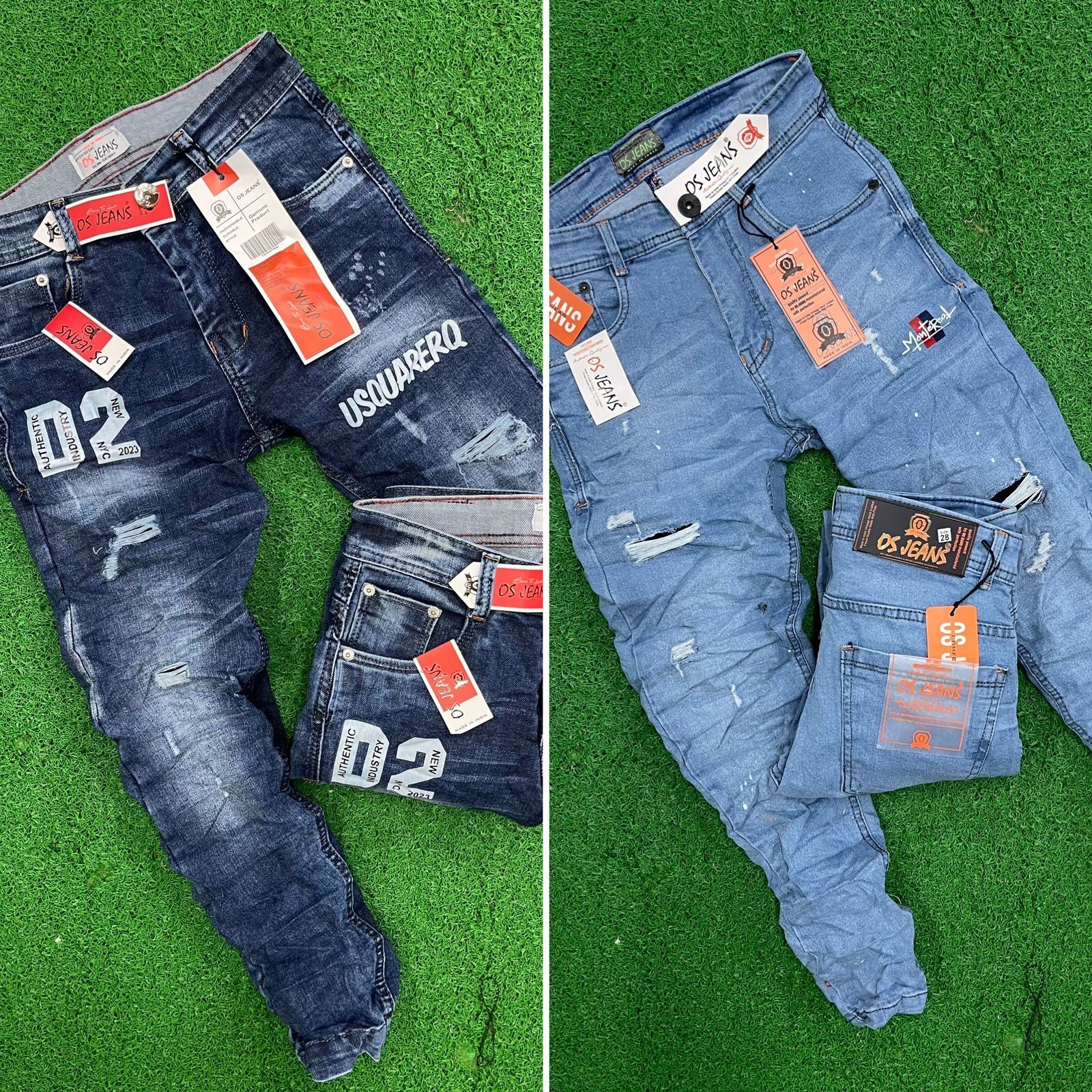 Jeans - Premium Cotton Blend, Classic Fit, Deep Indigo Color, Versatile Style For Everyday Wear