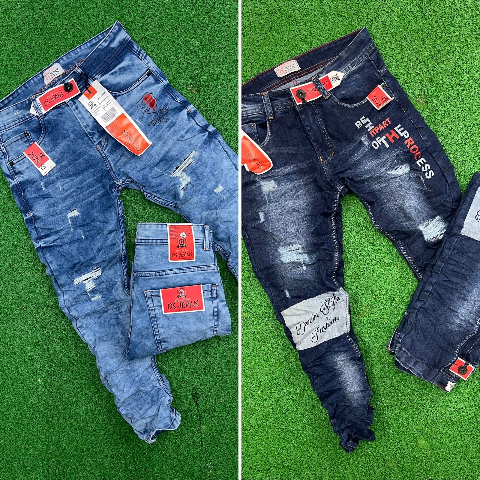 Jeans - Premium Cotton Blend, Classic Fit, Deep Indigo Color, Versatile Style For Everyday Wear