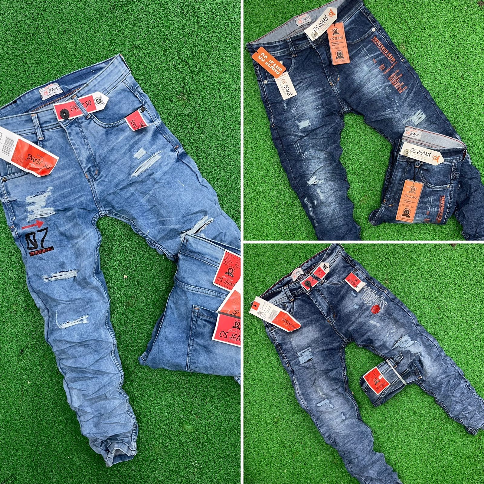 Jeans - Premium Cotton Blend, Classic Fit, Deep Indigo Color, Versatile Style For Everyday Wear