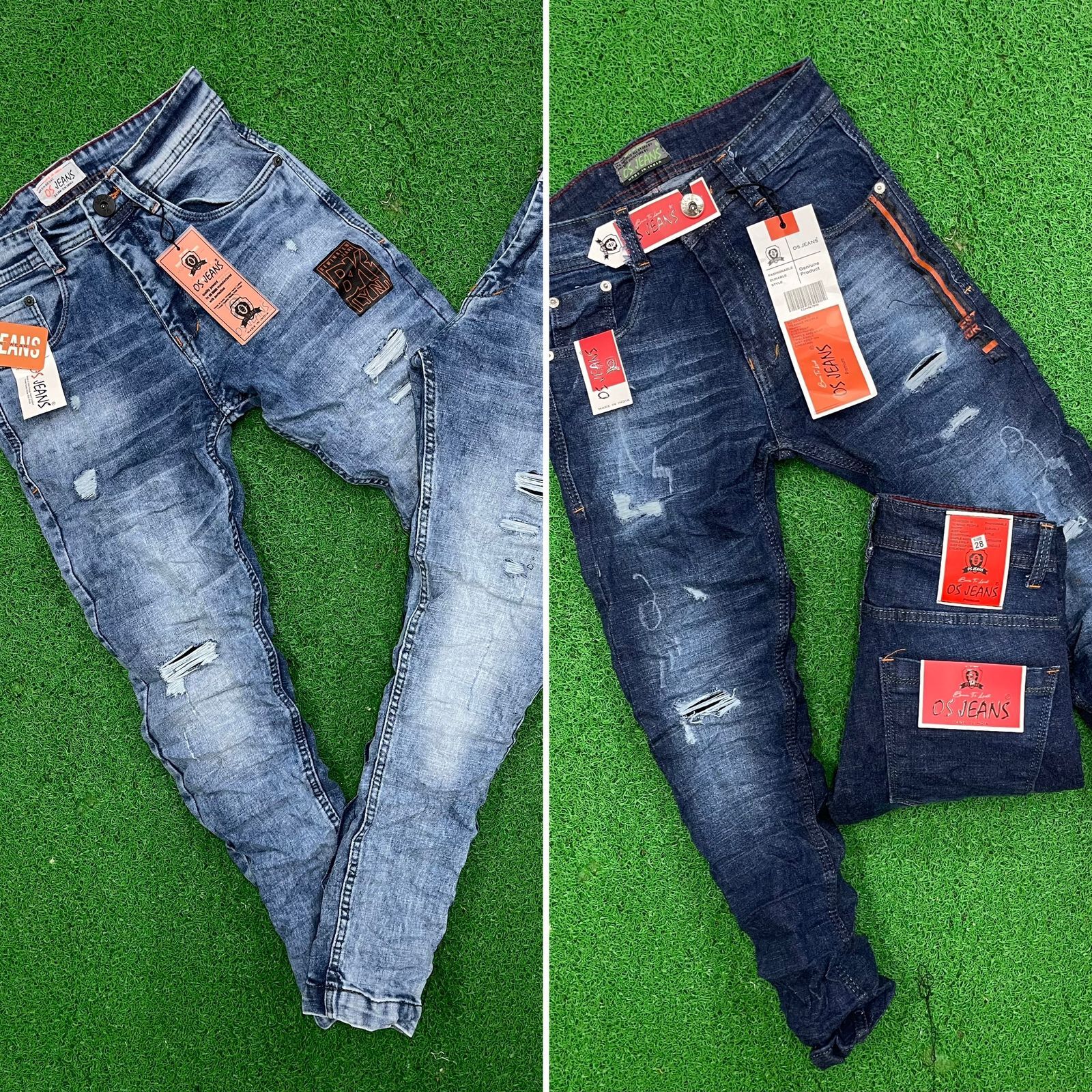 Jeans - Premium Cotton Blend, Classic Fit, Deep Indigo Color, Versatile Style For Everyday Wear