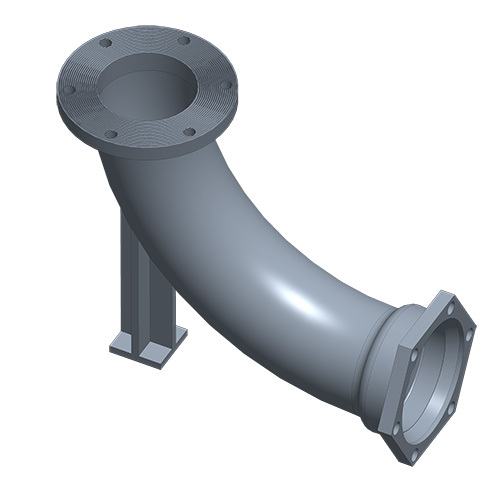 Grey Cleansing Pipe Fitting