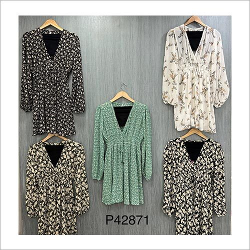 Ladies Middi - Polyester, All Season, Modern Dress, Full Sleeves | Elegant Design with Unique Decoration Material