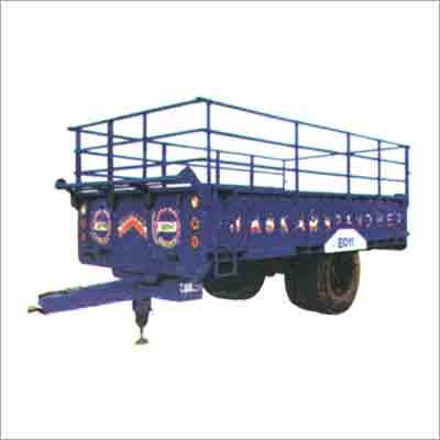 Tractor Trolley - Steel, 12ft x 6ft x 4ft, 1000 kg Weight | Heavy Duty, High Capacity, Hydraulic Brakes, Customizable, Efficient, Safe, Durable