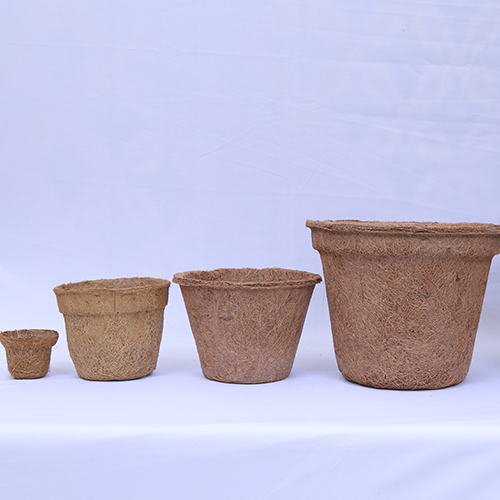 Eco Friendly Coir Pot - Coconut Fiber Material, Moisture-free Design | High Quality, Eco-friendly Attributes For Sustainable Gardening