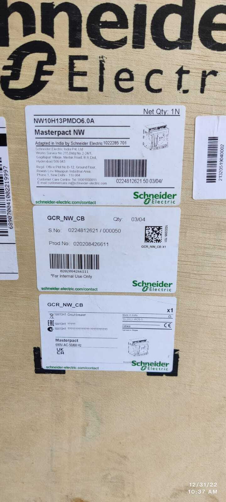 Schneider Masterpact Nw Circuit Breaker