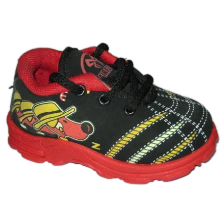 Red And Black Children Shoes