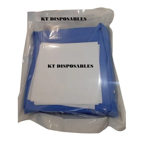 नीला डिस्पोजेबल सर्जिकल गाउन