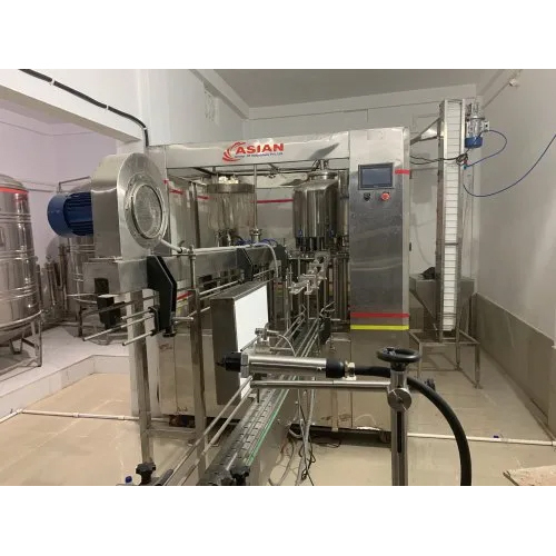 Industrial Mineral Water Bottling Plant - Stainless Steel, Semi Automatic | Ground Water Source, Electric Power Supply