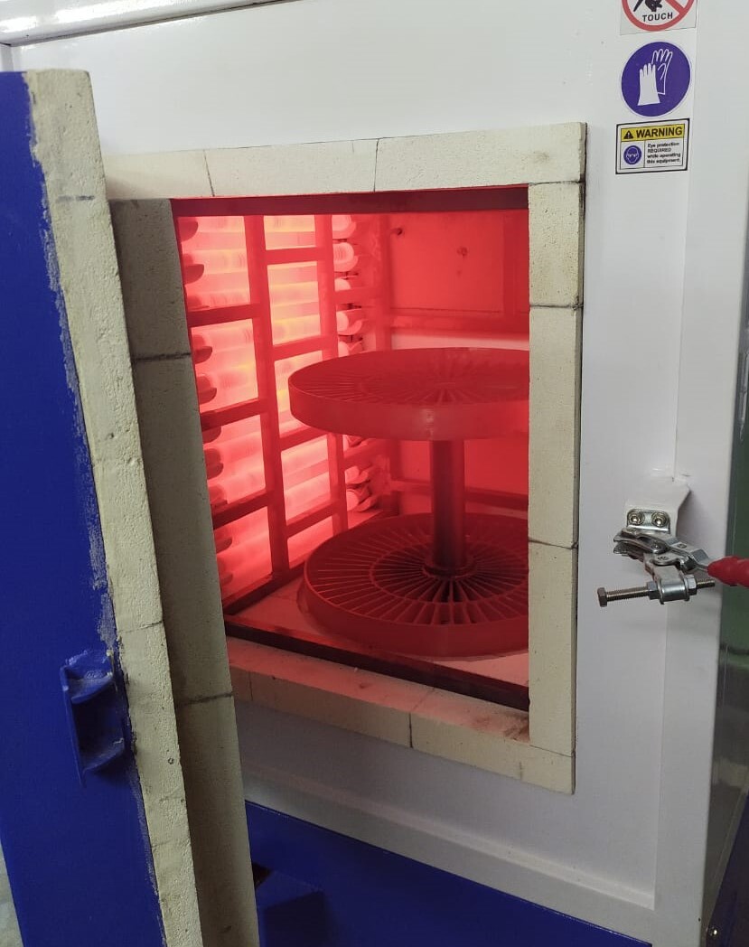 Rotating Flask Burnout Furnace Casting