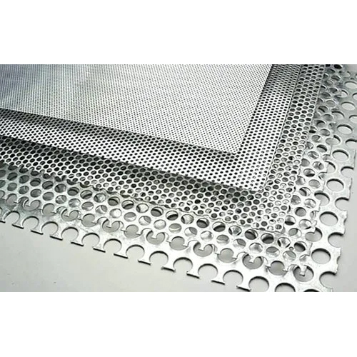 सिल्वर स्टेनलेस स्टील 316 छिद्रित शीट