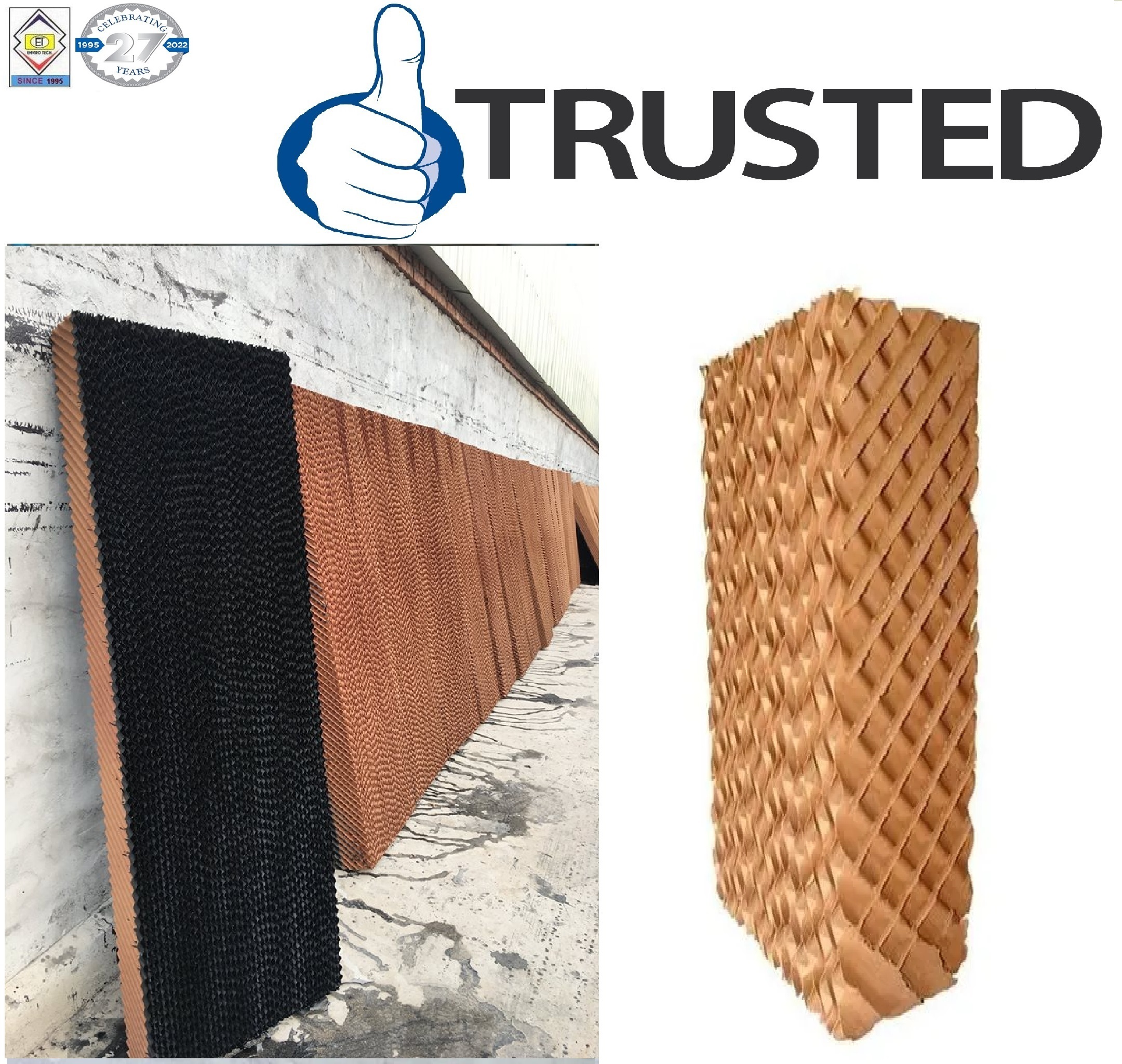 Brown And Green Brown Evaporative Cooling Pad Supplier In Meerut Uttar Pradesh
