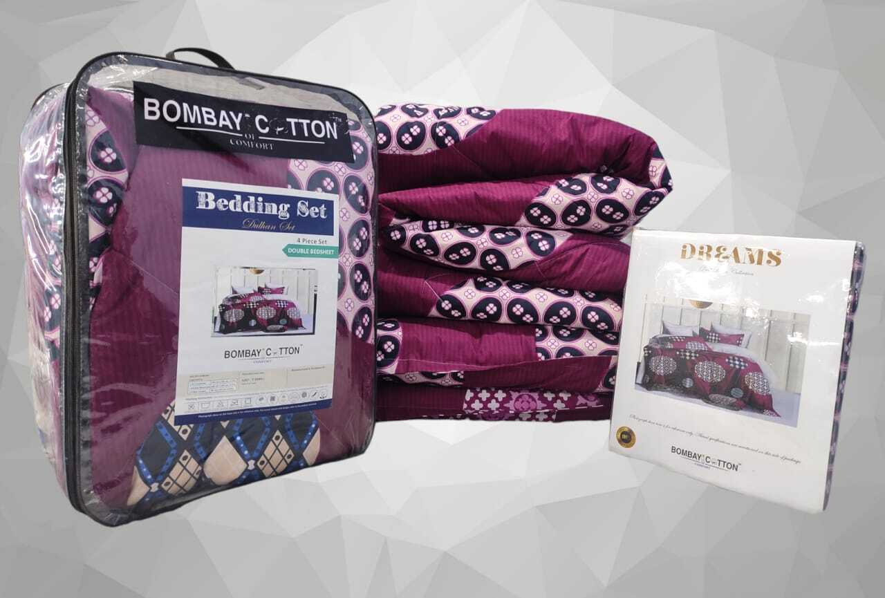 Washable 4 Pc Bedding Set Application: Home Furnishing