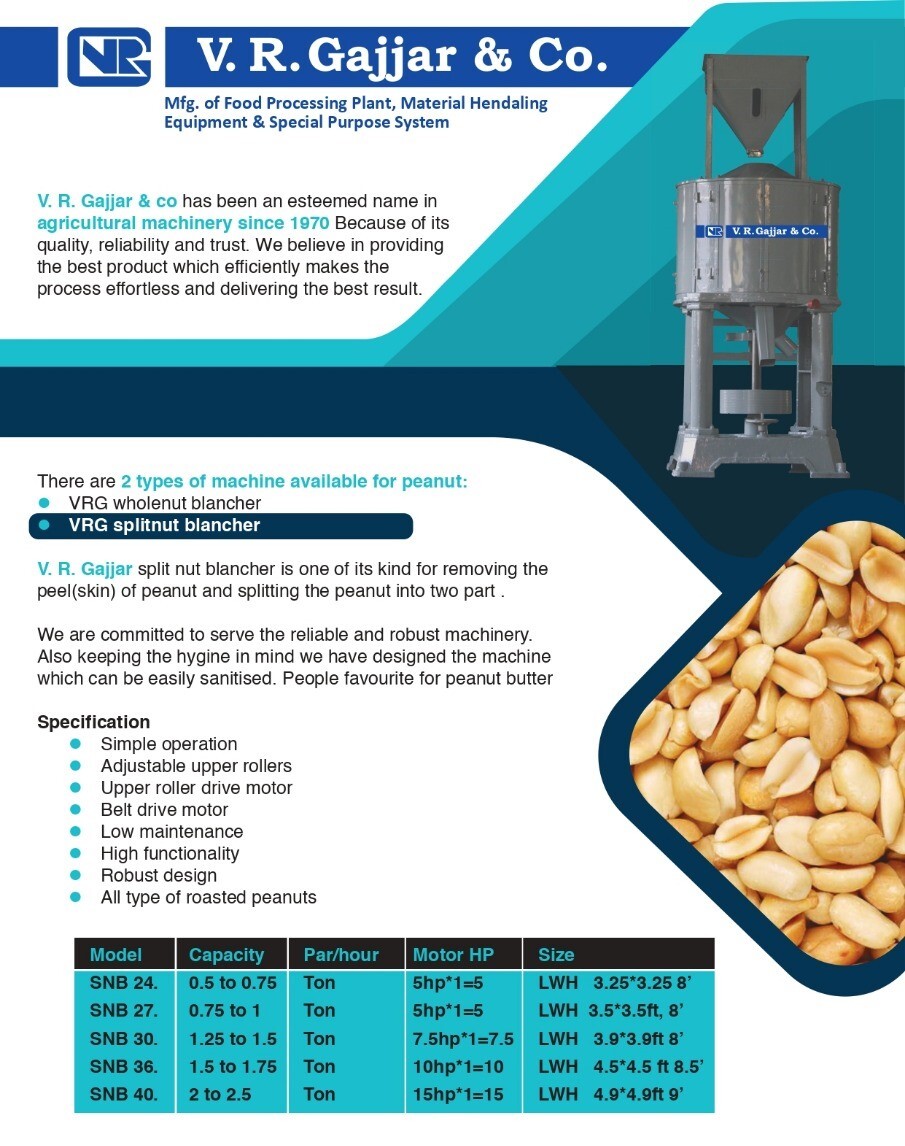 Automatic Peanut Spliter And Blancher