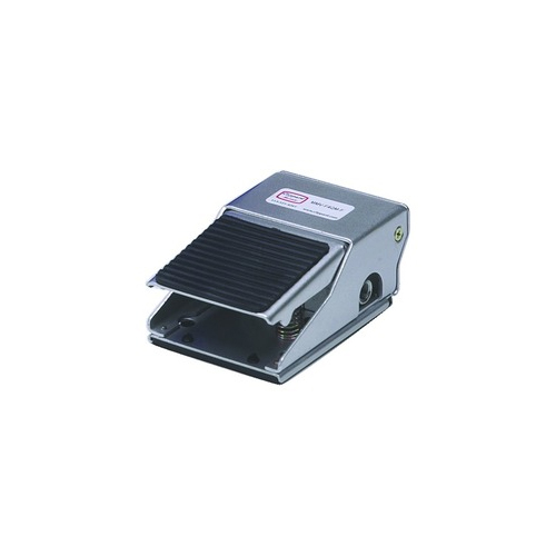 Silver-Black Foot Pedal Valves