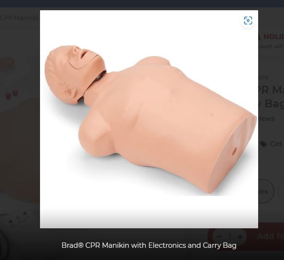 Simulaids 2850 Brad Manikin With Electronics And Carry Bag