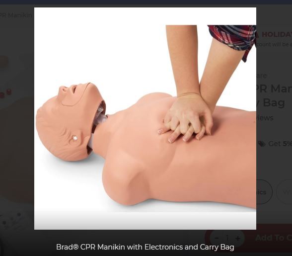 Simulaids 2850 Brad Manikin With Electronics And Carry Bag