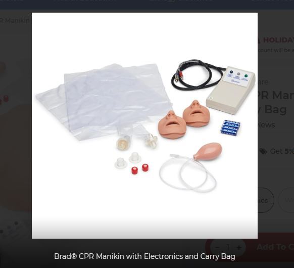 Simulaids 2850 Brad Manikin With Electronics And Carry Bag