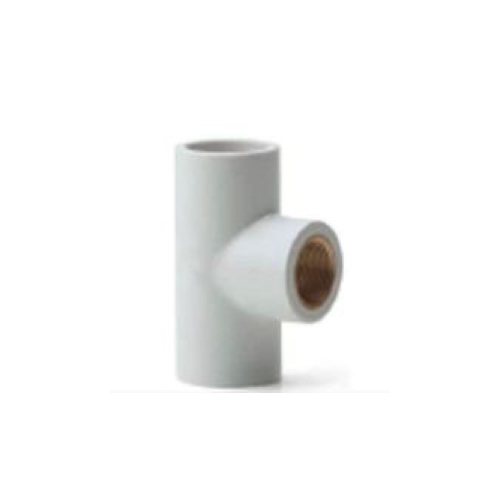 व्हाइट यूपीवीसी ब्रास टी