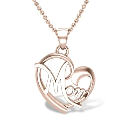 गोल्डन 1.24g अबीगैल रोज़ गोल्ड पेंडेंट