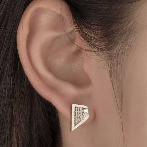 Silver Isla White Gold Earrings