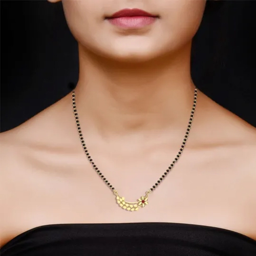 Golden 11x22mm 18k 1.02g Yellow Gold Heidi Mangalsutra
