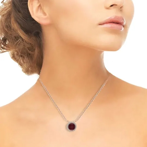 Round Ashlynn 18kt Rose Gold And Diamond Pendant
