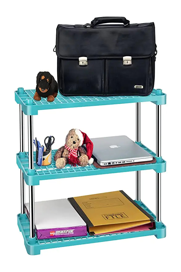 Plastic Magpie Construction Standing Storage Shelf Cosmetic Organizer