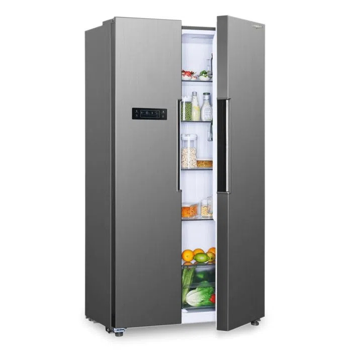 Grey Whirlpool W Series 537 L Inverter Frost-free Side By Side Refrigerator