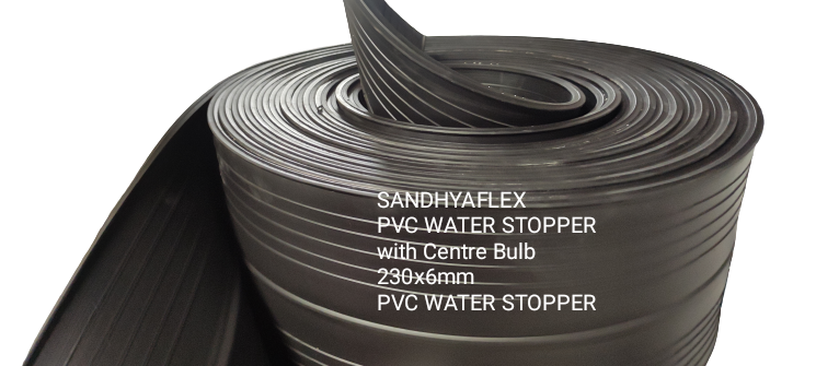 Pvc Water Stopper With Centre Bulb 230 X 6 Mm - Application: Rcc Construction