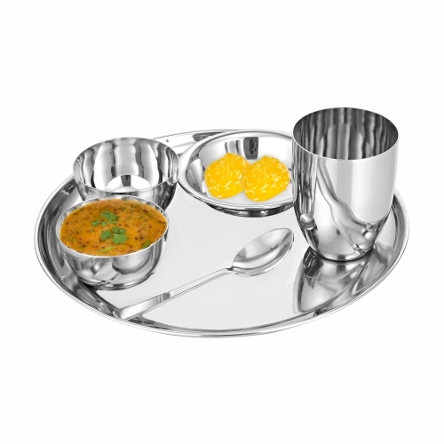 सिल्वर नैवेद्यम थाली सेट