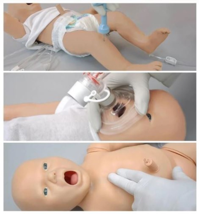 Pedi Blue Neonatal Simulator With Smartskin Technology