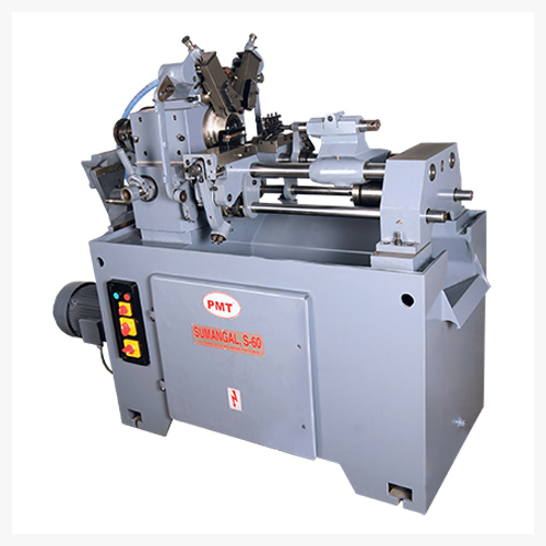 Single Spindle Automatic Lathe Machine - Steel Material, 220-440 Volt Voltage, Blue Color | Semi-automatic Cnc With Plc Control System