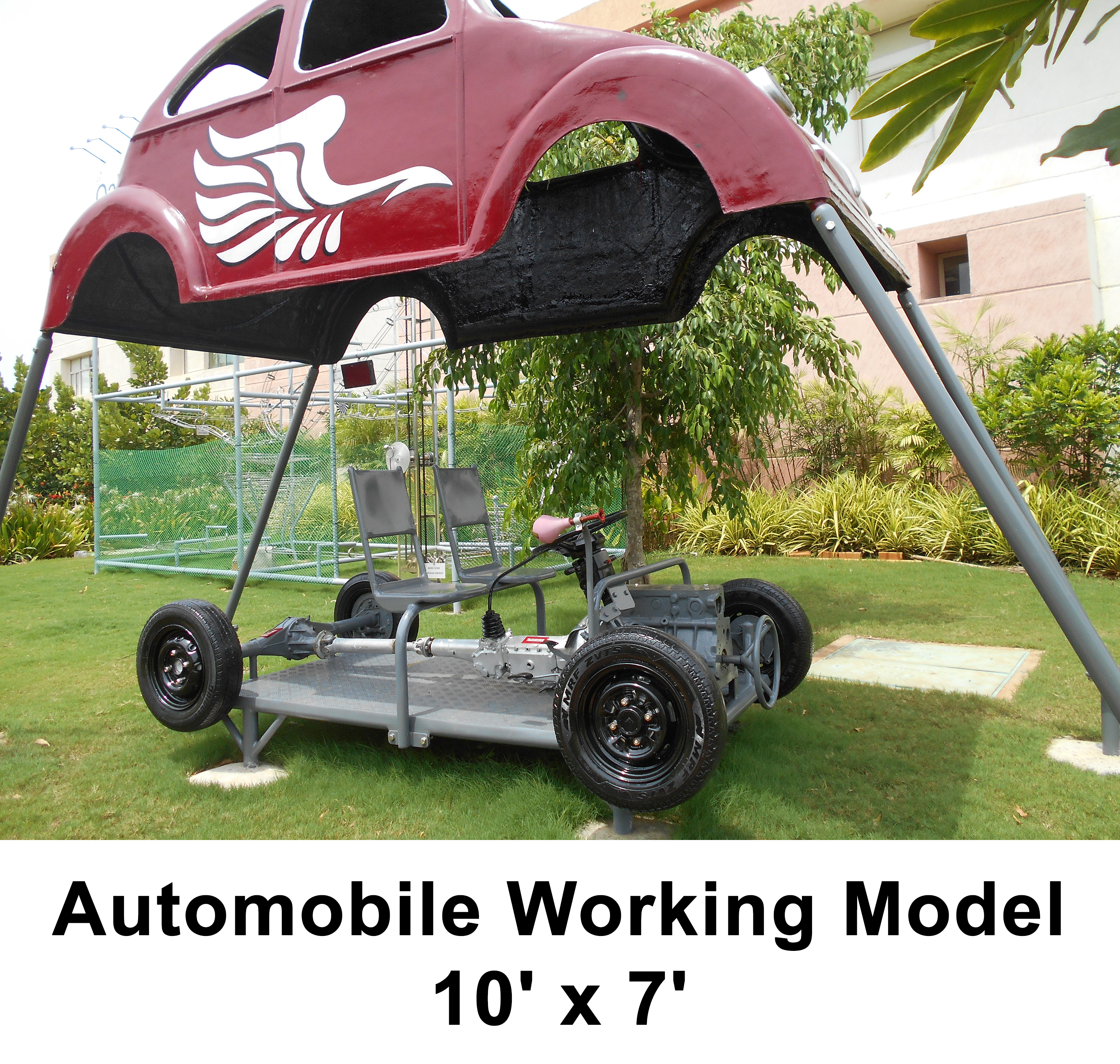 Metal Science Park Models Automobile Working Model