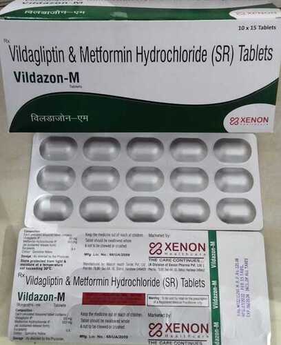 विल्डेग्लिप्टिन और मेटफोर्मिन हाइड्रोक्लोराइड टैबलेट