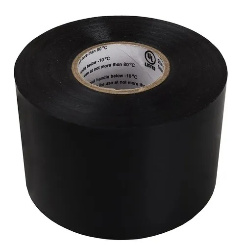 Flame Retardant Adhesive Tape - Black, 10-20 M Length, 4 Inch Width, Single-sided Solvent Adhesive, Ideal For Sealing Applications