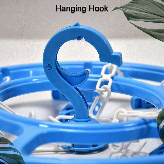 Plastic Round Cloth Drying Hanging Hanger - 30x30x5 Cm | Mix Color, Plastic Material, Ideal For Home Improvement
