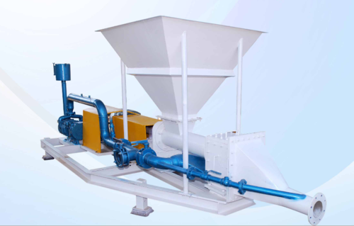 Flyash Feeding Pump - Cast Iron, Output Capacity 12-15 Ton/HR, 500 Kg Hopper, Screw Type Design , Heavy Duty Pneumatic System for Material Transfer