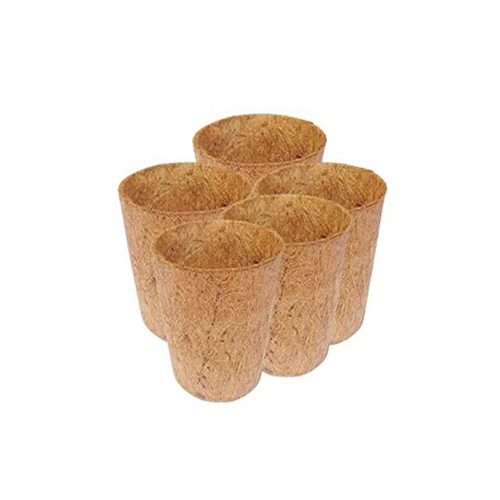Coir Pots - Solid Brown | Industrial Use in Diverse Sizes, Eco-Friendly and Biodegradable Growing Solutions for Sustainable Gardening