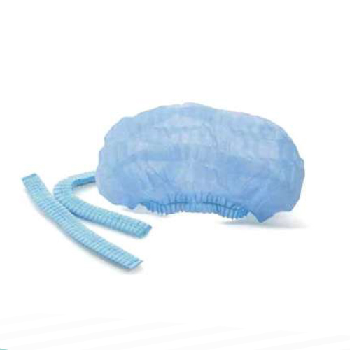Bouffant Cap - Spun Bonded Polypropylene, 16 Inch Diameter | Comfortable Elastic Headband, Tear Resistant, Skin-Friendly