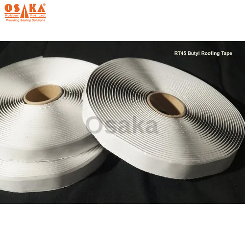 RT45 Butyl Roofing Tape - 10 Meter Double-Sided White | Pressure Sensitive, UV and Ozone Resistant, Ideal for Leak Repair